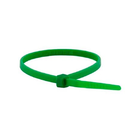 ABRAÇADEIRA FIVELA VERDE SACO 100 UNIDADES